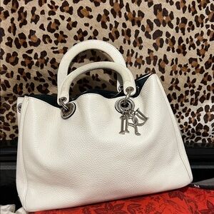Dior Cream Tote with Silver Accents